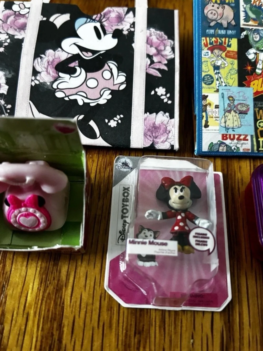 Disney Purple Mickey & Minnie Mouse Micro Brands Mini Toys (lot of 8)
